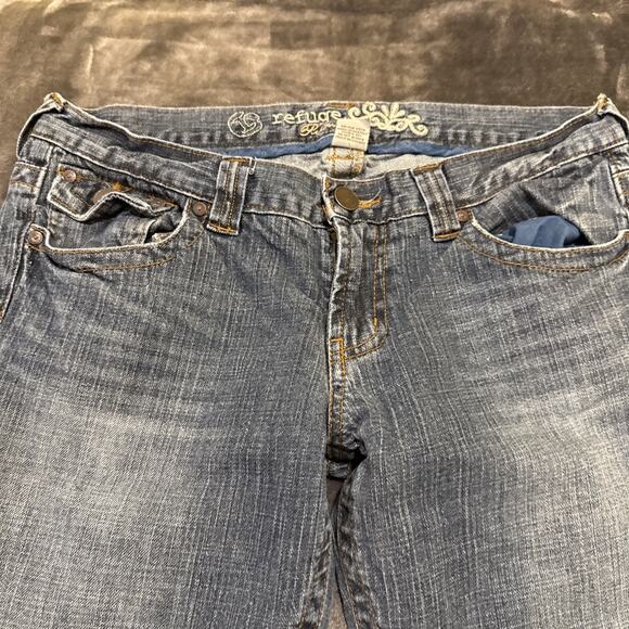 Refuge Jeans-Womens Bootcut Flare Stretch-Blue Medium Wash-Size 13S - Picture 4 of 16